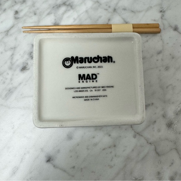 Maruchan Ramen Ceramic Takeout Container w/ Chopsticks - NIB - Picture 5 of 14